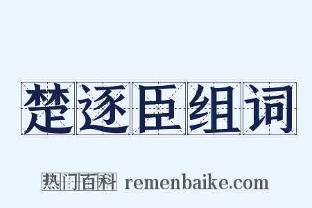 楚逐臣组词是什么意思的图片